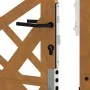 Puerta de jardín de acero desgastado diseño ligero 105x205 cm by , garden gates - Ref: Foro24-4100958, Price: 273,54 €, Disco...