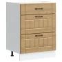 Mueble bajo de cocina Lucca roble artesanal by , Kitchen cabinets - Ref: Foro24-854278, Price: 110,55 €, Discount: %