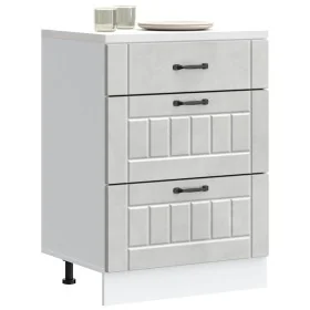 Mueble bajo de cocina Lucca madera contrachapada gris cemento by , Kitchen cabinets - Ref: Foro24-854273, Price: 105,45 €, Di...