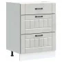 Mueble bajo de cocina Lucca madera contrachapada gris cemento by , Kitchen cabinets - Ref: Foro24-854273, Price: 105,45 €, Di...