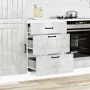 Mueble bajo de cocina Lucca madera contrachapada gris cemento by , Kitchen cabinets - Ref: Foro24-854273, Price: 105,45 €, Di...