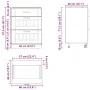 Mueble bajo de cocina Lucca madera contrachapada gris cemento by , Kitchen cabinets - Ref: Foro24-854273, Price: 105,45 €, Di...