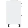 Mueble bajo de cocina Lucca blanca de alto brillo by , Kitchen cabinets - Ref: Foro24-854271, Price: 119,67 €, Discount: %