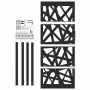 Puerta de jardín de acero negra diseño luminoso 105x205 cm by , garden gates - Ref: Foro24-4100953, Price: 266,18 €, Discount: %