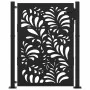 Puerta de jardín diseño ondulado de acero negro 105x130 cm by , garden gates - Ref: Foro24-4100970, Price: 209,74 €, Discount: %