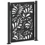 Puerta de jardín diseño ondulado de acero negro 105x130 cm by , garden gates - Ref: Foro24-4100970, Price: 209,74 €, Discount: %