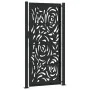 Puerta de jardín diseño llama acero negro 105x205 cm by , garden gates - Ref: Foro24-4100993, Price: 270,56 €, Discount: %