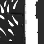 Puerta de jardín diseño llama acero negro 105x205 cm by , garden gates - Ref: Foro24-4100993, Price: 270,56 €, Discount: %