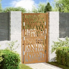 Puerta de jardín diseño con listón acero desgastado 105x180 cm von , Gartentore - Ref: Foro24-4100987, Preis: 254,63 €, Rabat...