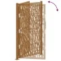 Puerta de jardín diseño con listón acero desgastado 105x180 cm de , Puertas de jardín - Ref: Foro24-4100987, Precio: 255,83 €...