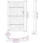 Puerta de jardín diseño con listón acero desgastado 105x180 cm de , Puertas de jardín - Ref: Foro24-4100987, Precio: 255,83 €...