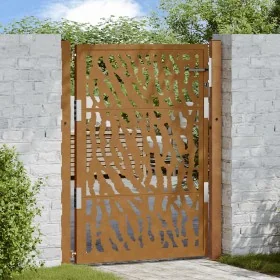 Puerta de jardín diseño con listón acero desgastado 105x130 cm by , garden gates - Ref: Foro24-4100985, Price: 207,26 €, Disc...