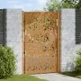 Puerta de jardín diseño de hojas de acero desgastado 105x155 cm by , garden gates - Ref: Foro24-4100966, Price: 215,94 €, Dis...