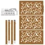 Puerta de jardín diseño de hojas de acero desgastado 105x155 cm by , garden gates - Ref: Foro24-4100966, Price: 215,94 €, Dis...