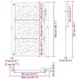Puerta de jardín diseño de hojas de acero desgastado 105x155 cm by , garden gates - Ref: Foro24-4100966, Price: 215,94 €, Dis...