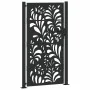 Puerta de jardín diseño ondulado de acero negro 105x180 cm by , garden gates - Ref: Foro24-4100972, Price: 267,25 €, Discount: %