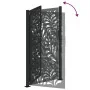 Puerta de jardín diseño ondulado de acero negro 105x180 cm by , garden gates - Ref: Foro24-4100972, Price: 267,25 €, Discount: %