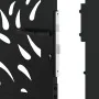 Puerta de jardín diseño llama acero negro 105x155 cm by , garden gates - Ref: Foro24-4100991, Price: 217,63 €, Discount: %