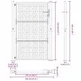 Puerta de jardín diseño en cruz de acero desgastado 105x155 cm von , Gartentore - Ref: Foro24-4101006, Preis: 215,71 €, Rabat...