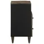 Mesita de noche madera maciza de mango gris claro 50x33x60 cm by , Nightstands - Ref: Foro24-4017802, Price: 101,18 €, Discou...