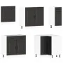 Mueble de cocina Kalmar negra 11 piezas madera contrachapada by , Kitchen cabinets - Ref: Foro24-3314912, Price: 731,41 €, Di...