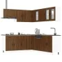 Mueble cocina Porto roble marrón 11 pzas madera contrachapada by , Kitchen cabinets - Ref: Foro24-3314938, Price: 710,65 €, D...