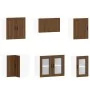 Mueble cocina Porto roble marrón 11 pzas madera contrachapada by , Kitchen cabinets - Ref: Foro24-3314938, Price: 710,65 €, D...