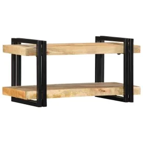 Estante de pared madera maciza de mango 70x33x35 cm by , CD and DVD storage - Ref: Foro24-4017482, Price: 84,66 €, Discount: %