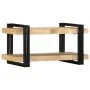 Estante de pared madera maciza de mango 70x33x35 cm by , CD and DVD storage - Ref: Foro24-4017482, Price: 84,66 €, Discount: %