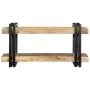 Estante de pared madera maciza de mango 70x33x35 cm by , CD and DVD storage - Ref: Foro24-4017482, Price: 84,66 €, Discount: %