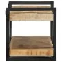 Estante de pared madera maciza de mango 70x33x35 cm by , CD and DVD storage - Ref: Foro24-4017482, Price: 84,66 €, Discount: %