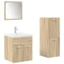 Juego de muebles de baño 4 pzas contrachapada roble Sonoma by , Bathroom furniture - Ref: Foro24-3325026, Price: 195,54 €, Di...