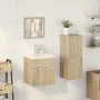 Juego de muebles de baño 4 pzas contrachapada roble Sonoma by , Bathroom furniture - Ref: Foro24-3325026, Price: 195,54 €, Di...