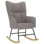 Sillón mecedora con taburete tela gris taupe von , Schaukelstühle - Ref: Foro24-4016806, Preis: 153,33 €, Rabatt: %