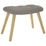 Sillón mecedora con taburete tela gris taupe von , Schaukelstühle - Ref: Foro24-4016806, Preis: 153,33 €, Rabatt: %