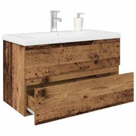 Mueble lavabo con lavabo integrado y grifo madera vieja de , Tocadores de baño - Ref: Foro24-3328933, Precio: 233,00 €, Descu...