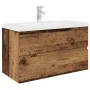 Mueble lavabo con lavabo integrado y grifo madera vieja by , bathroom vanities - Ref: Foro24-3328933, Price: 233,00 €, Discou...