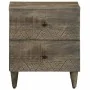 Mesita de noche de madera maciza de mango gris claro 40x33x46cm by , Nightstands - Ref: Foro24-4017790, Price: 72,25 €, Disco...