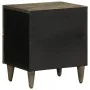 Mesita de noche de madera maciza de mango gris claro 40x33x46cm by , Nightstands - Ref: Foro24-4017790, Price: 72,25 €, Disco...