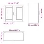 Mueble de pared cocina madera contrachapada Porto roble sonoma de , Armarios de cocina - Ref: Foro24-854070, Precio: 75,79 €,...