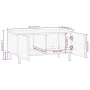 Mesa de centro marrón 80x50x40 cm madera maciza mango by , Coffee table - Ref: Foro24-4017725, Price: 114,28 €, Discount: %