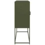 Aparador de acero laminado en frío verde oliva 100,5x39x107 cm by , Sideboards - Ref: Foro24-853408, Price: 133,68 €, Discoun...