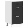 Armario bajo de madera de ingeniería negro 40x46x81,5 cm by , Kitchen cabinets - Ref: Foro24-854212, Price: 86,39 €, Discount: %