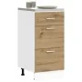 Armario inferior madera ingeniería roble artisan 40x46x81,5 cm by , Kitchen cabinets - Ref: Foro24-854219, Price: 95,36 €, Di...