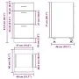 Armario inferior madera ingeniería roble artisan 40x46x81,5 cm by , Kitchen cabinets - Ref: Foro24-854219, Price: 95,36 €, Di...