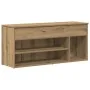Mueble zapatero madera ingeniería roble artisan 102x30,5x45 cm de , Zapateros y organizadores de calzado - Ref: Foro24-859144...