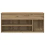 Mueble zapatero madera ingeniería roble artisan 102x30,5x45 cm de , Zapateros y organizadores de calzado - Ref: Foro24-859144...