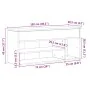 Mueble zapatero madera ingeniería roble artisan 102x30,5x45 cm de , Zapateros y organizadores de calzado - Ref: Foro24-859144...