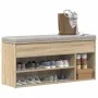 Banco zapatero madera de ingeniería roble sonoma 102x30,5x45 cm by , Shoe racks and shoe organizers - Ref: Foro24-859138, Pri...