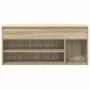 Banco zapatero madera de ingeniería roble sonoma 102x30,5x45 cm by , Shoe racks and shoe organizers - Ref: Foro24-859138, Pri...